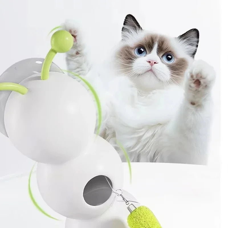 Caterpillar intelligent sensing cat toy suction cup electric self entertaining and entertaining toy for cats, electric charging