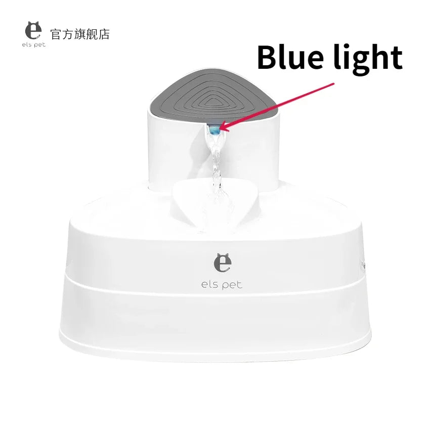 ELSPET Cat Fountain 1.5L/3L Drinking Automatic Pet Water Bowl LED Lighting Dispenser Dog Cat Health Caring  Water Feeder