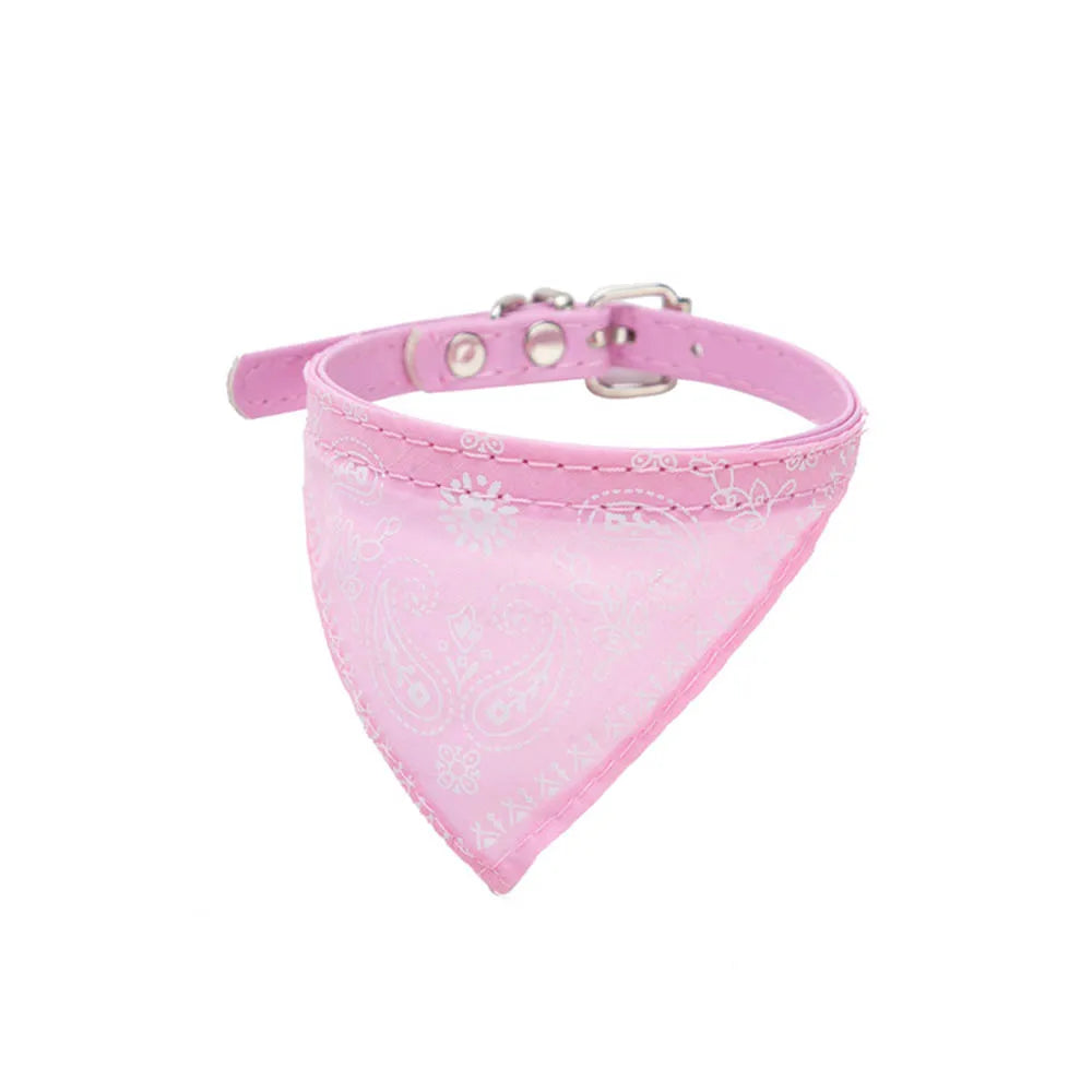 Adjustable Cute Printed Bandana Cat Collar Puppy Dog Cat Scarf Collar Adjustable Triangular Pet Banadana Collar for Kittens