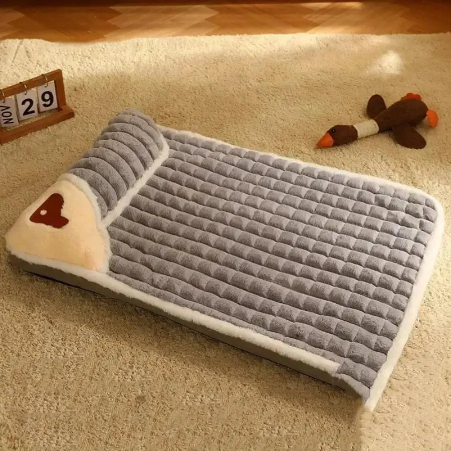 Winter Pet Bed Mat with Zipper Remolvable Elastic Cat Bed for Dog Sleeping Mat Washable Cat Nest Pet Sofa Cushion for Medium Dog