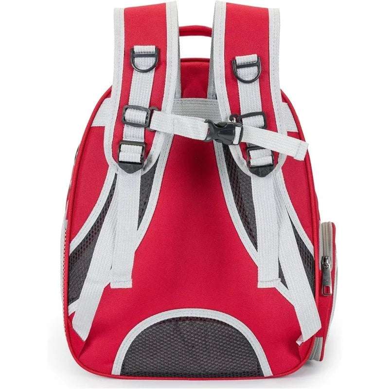Red Fashion Pet Backpack Carrier for Travel Suitable for Carrying Small to Medium Pets
