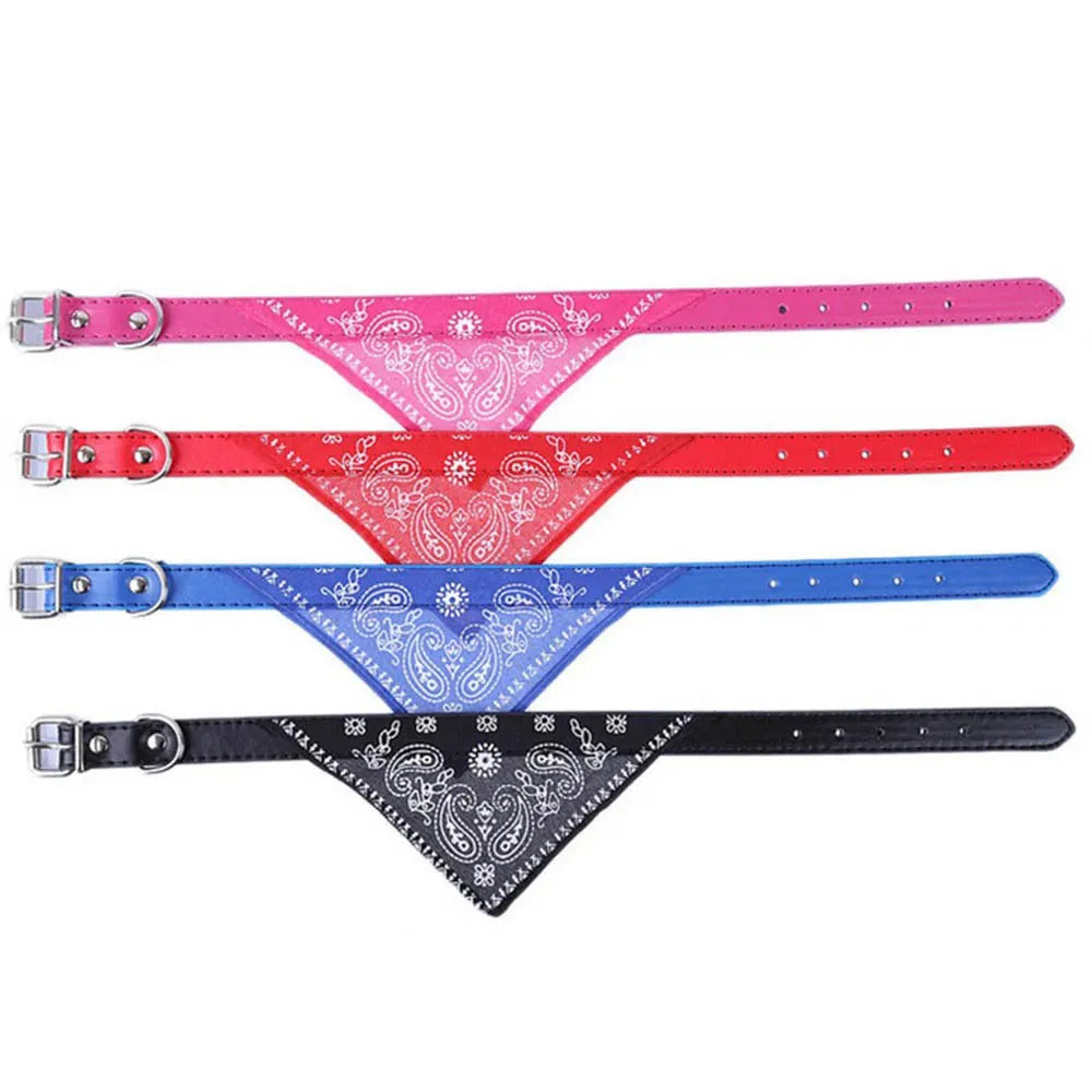 Adjustable Cute Printed Bandana Cat Collar Puppy Dog Cat Scarf Collar Adjustable Triangular Pet Banadana Collar for Kittens