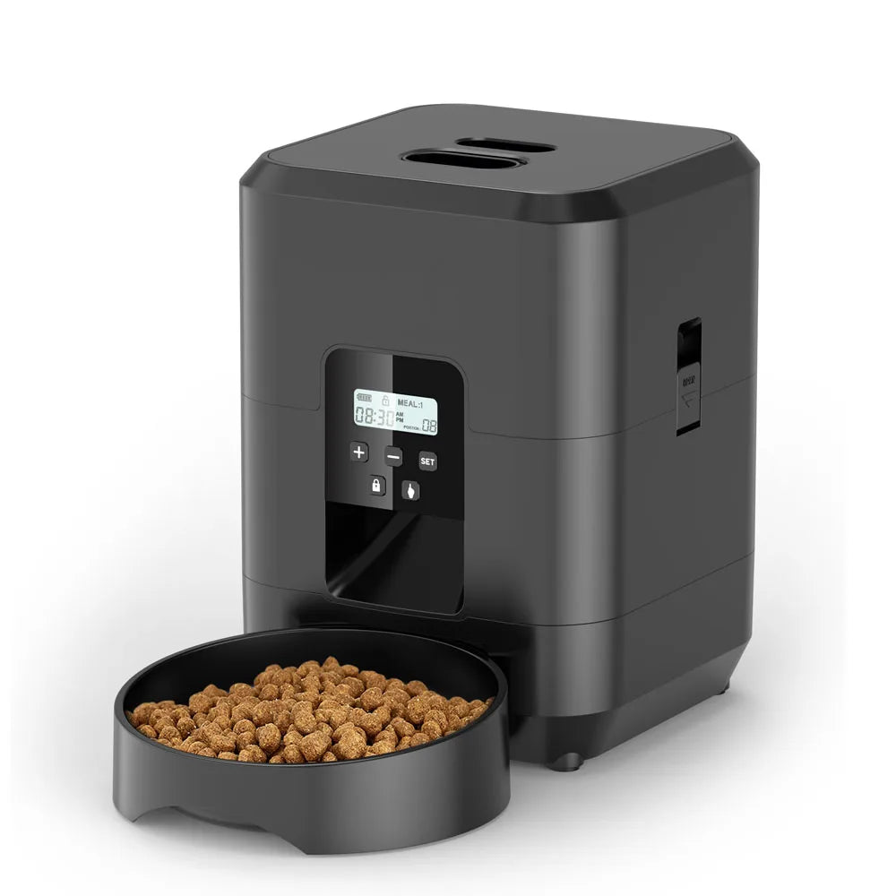 Smart Pet Feeder Automatic Cat Dog Food Dispenser, Timed Feeder with Programmable Portion Control, Slow Eat Bowl for Small Dogs