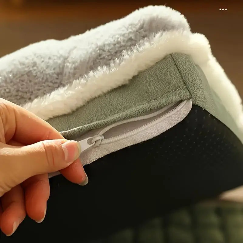 Winter Pet Bed Mat with Zipper Remolvable Elastic Cat Bed for Dog Sleeping Mat Washable Cat Nest Pet Sofa Cushion for Medium Dog